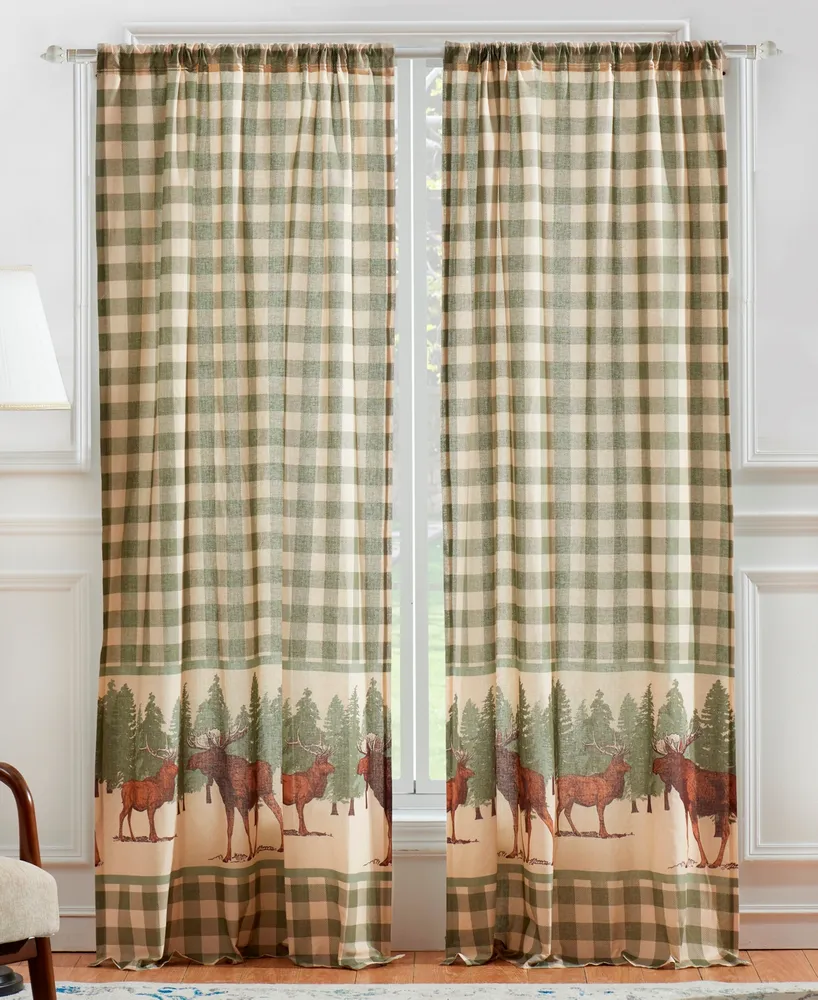 Greenland Home Fashions Moose Creek Window Panel Pair