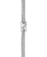 Diamond X Bolo Bracelet (1/8 ct. t.w.) in Sterling Silver