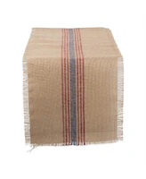 Design Imports Burlap Table Runner 14" x 108