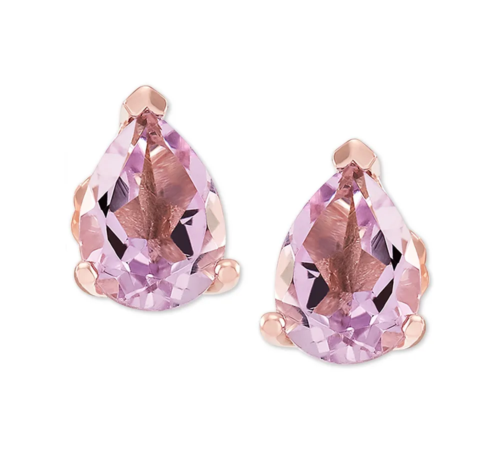 Amethyst (1-1/5 ct. t.w.) Stud Earrings in 14k Rose Gold