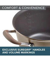 Anolon Advanced Home Hard-Anodized Nonstick 4.5-Qt. Tapered Saucepot