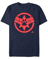 Marvel Men's Captain Goose The Cat Paw Logo Short Sleeve T-Shirt