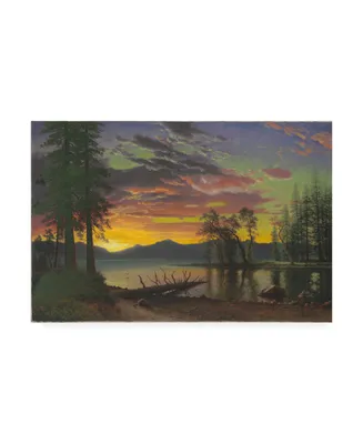 Albert Bierstadt Twilight, Lake Tahoe, 1870s Canvas Art