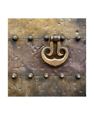 Philippe Hugonnard Made in Spain 3 Door Knocker on Copper Door Iii Canvas Art