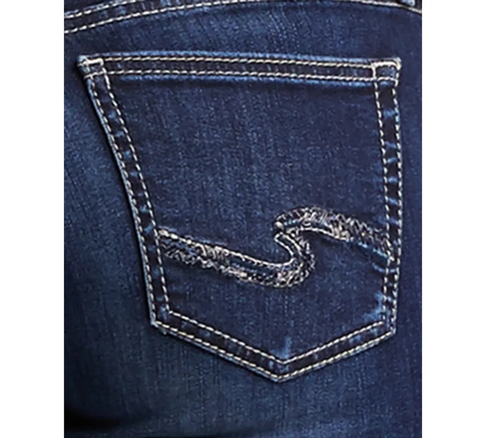 Silver Jeans Co. Women's Boyfriend Mid Rise Slim Leg
