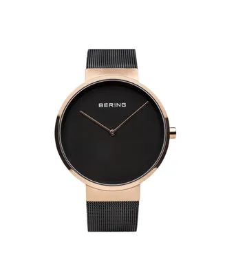 Bering Men's Classic Stainless Steel Case and Mesh Watch