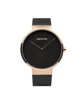 Bering Men's Classic Stainless Steel Case and Mesh Watch