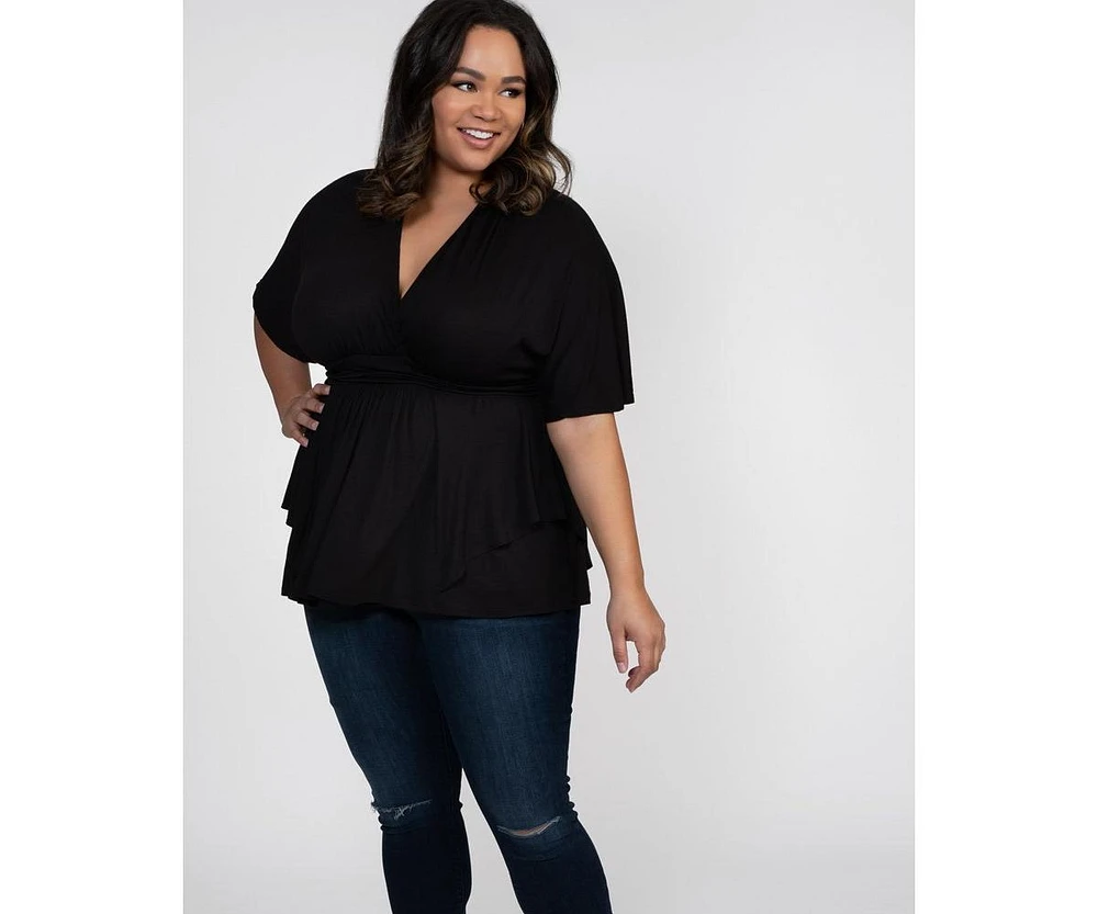 Kiyonna Plus Promenade Jersey Top