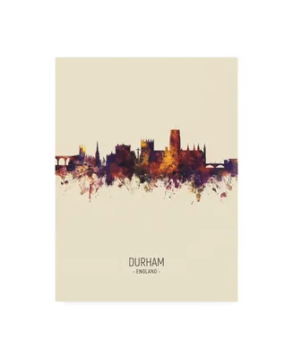 Michael Tompsett Durham England Skyline Cityscape Portrait Iii Canvas Art