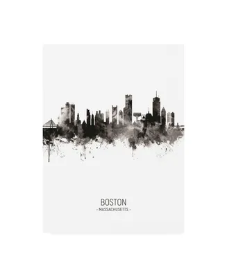 Michael Tompsett Boston Massachusetts Skyline Portrait Ii Canvas Art