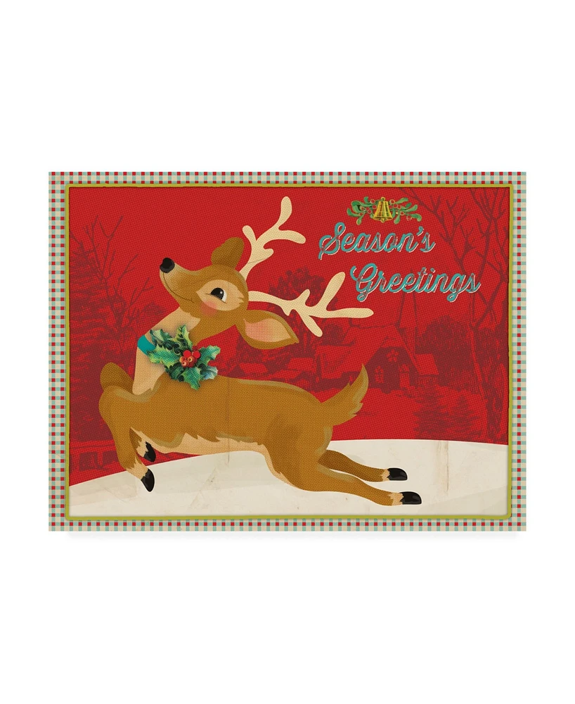 Holli Conger Retro Christmas Canvas Art