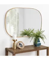 Kate and Laurel Caskill Rounded Rectangle Gold Leaf Wall Mirror - 24" x 36"