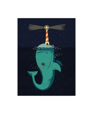 Michael Buxto King of the Narwhals Canvas Art