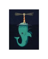 Michael Buxto King of the Narwhals Canvas Art