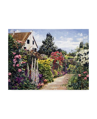 David Lloyd Glover Rose House Garden Wall Canvas Art