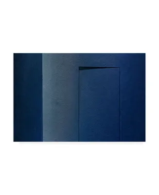 Inge Schuster Blue Minimalism Or a Secret Door Canvas Art - 15" x 20"