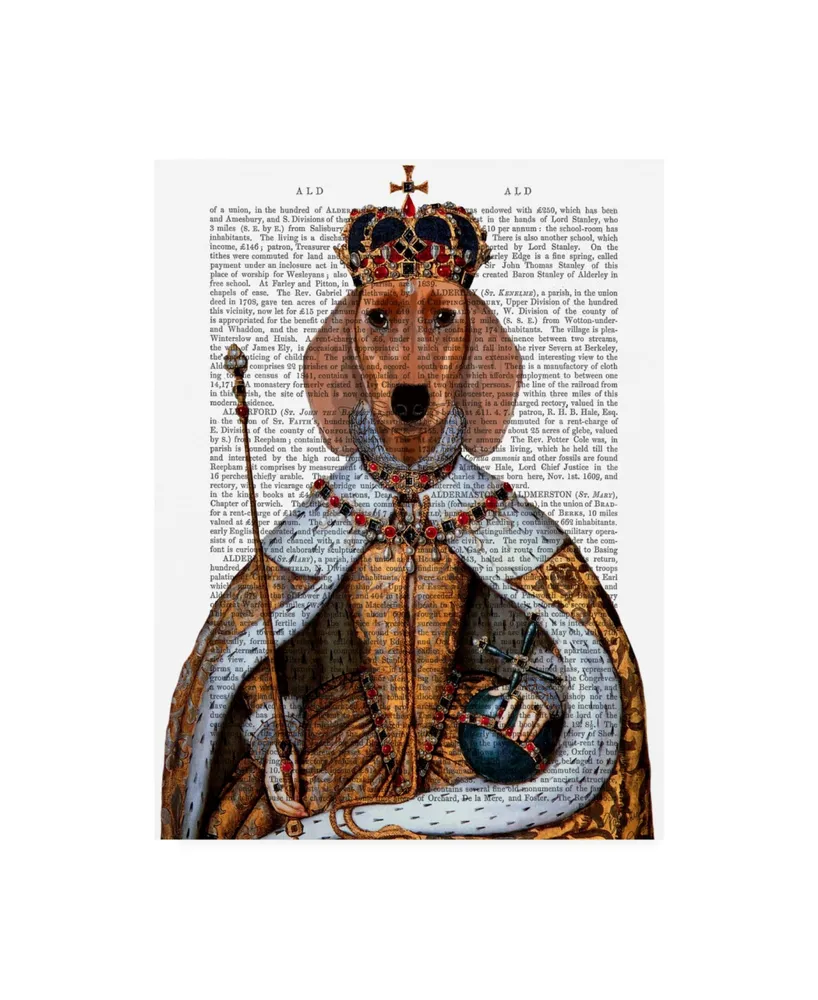 Fab Funky Dachshund Queen Canvas Art - 19.5" x 26"