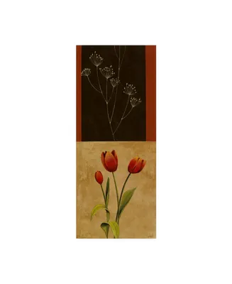 Pablo Esteban Flowers and Line Art Canvas Art