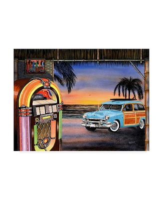 Patrick Sullivan Beach Music Juke Canvas Art - 27" x 33.5"