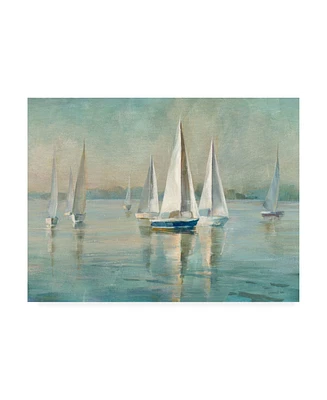 Danhui Nai Sailboats at Sunrise Canvas Art - 36.5" x 48"