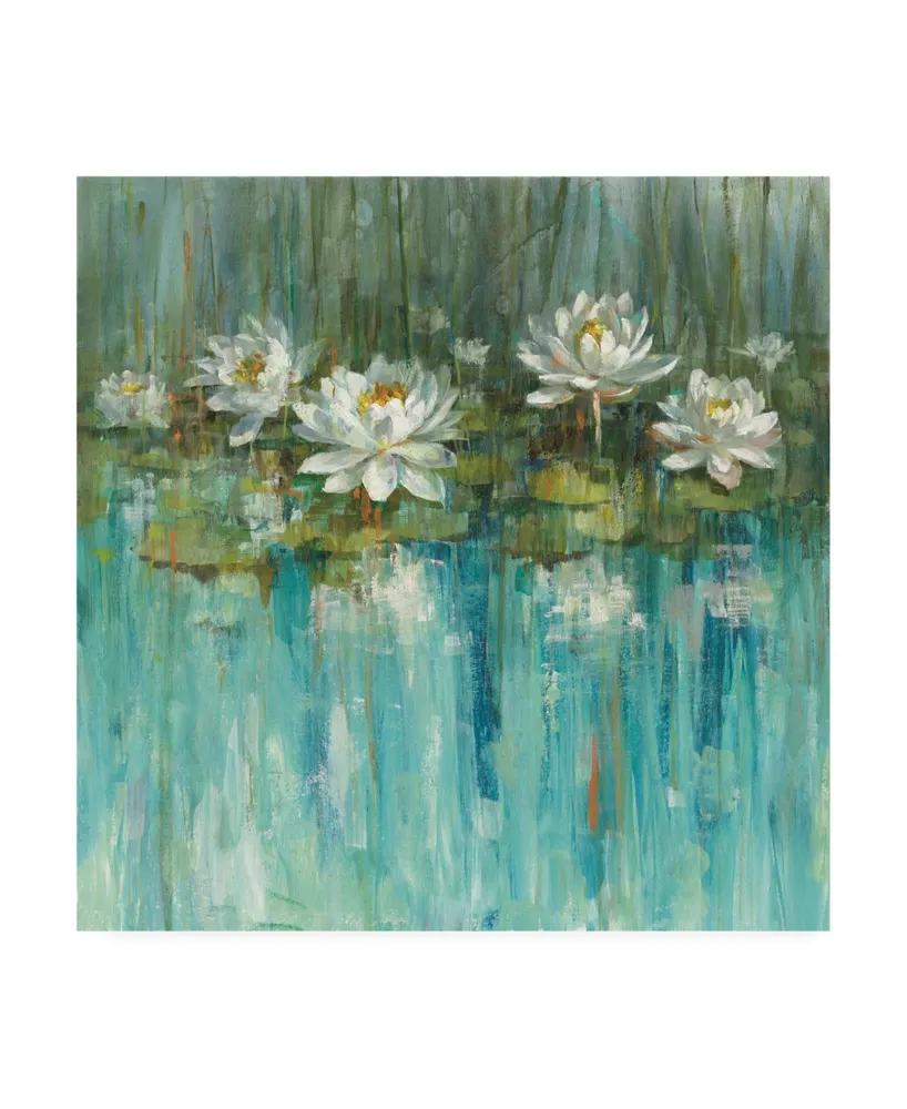 Danhui Nai Water Lily Pond Painting Canvas Art - 15.5" x 21"