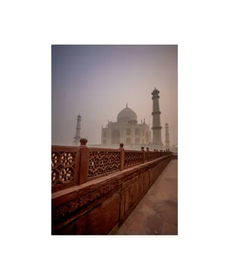 Dan Ballard Taj Mahal in Distance Canvas Art