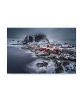 Andy Chan Winter Lofoten Islands Canvas Art - 37" x 49"