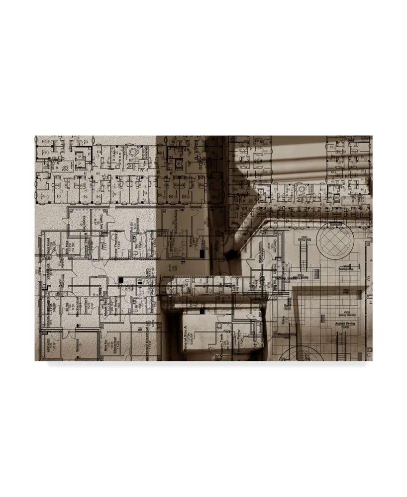 Sisa Jasper Architecture Drawing Iv Canvas Art