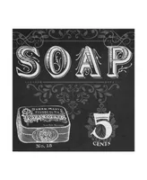 June Erica Vess Chalkboard Bath Signs I Canvas Art - 15" x 20"