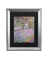 Claude Monet The Artist's Garden at Giverny Matted Framed Art - 20" x 25"