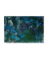 Claude O. Monet Blue Water Lilies Ii Canvas Art - 37" x 49"