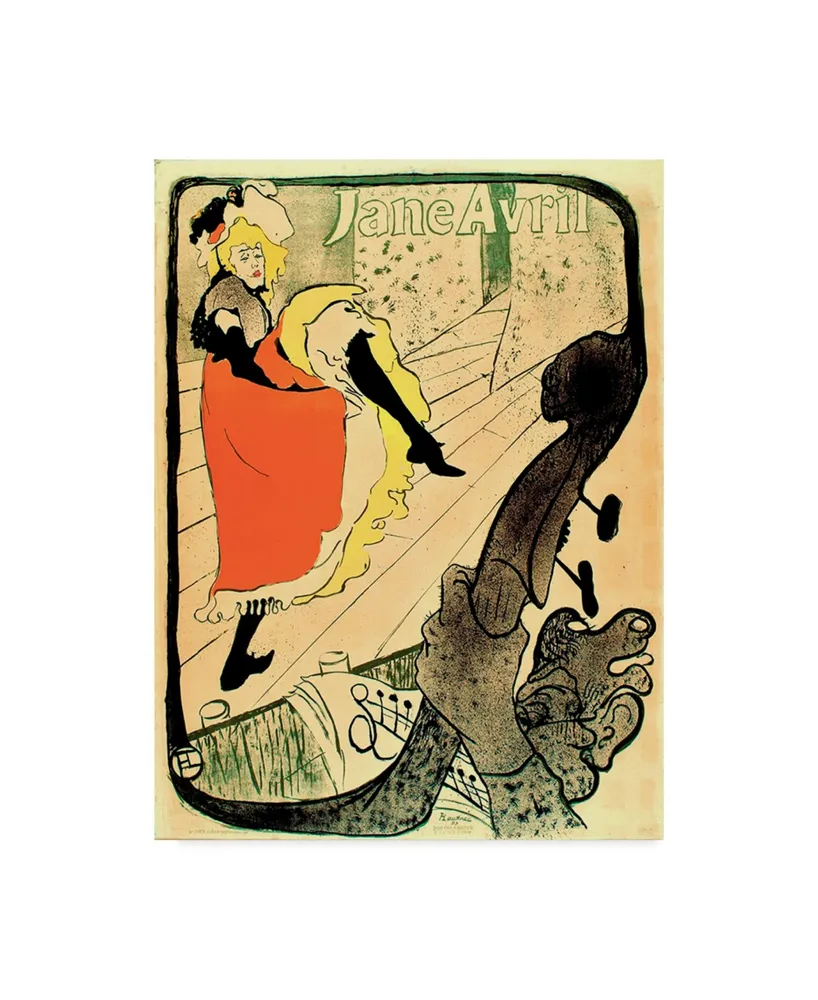 Henri De Toulouse-Lautrec Jane Avril Canvas Art