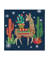 Mary Urban Lovely Llamas Iii Christmas Canvas Art - 27" x 33"