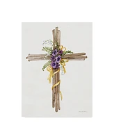 Kathleen Parr Mckenna Easter Blessing Cross I Canvas Art - 20" x 25"