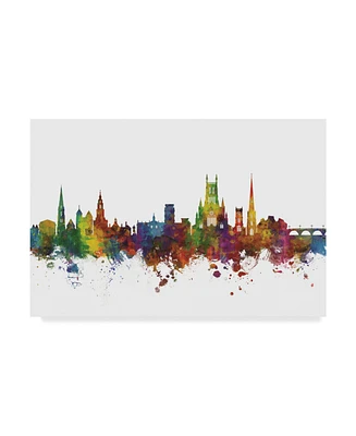 Michael Tompsett Worcester England Skyline Ii Canvas Art - 20" x 25"