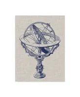 Vision Studio Armillary Sphere on Linen Ii Canvas Art - 15" x 20"