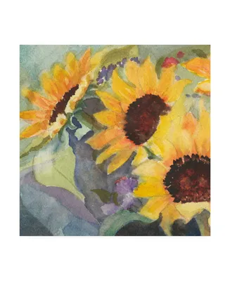 Sandra Iafrate Sunflowers in Watercolor I Canvas Art - 15" x 20"