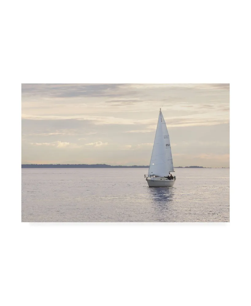 Alan Majchrowicz Sailboat in Semiahmoo Bay Canvas Art - 20" x 25"