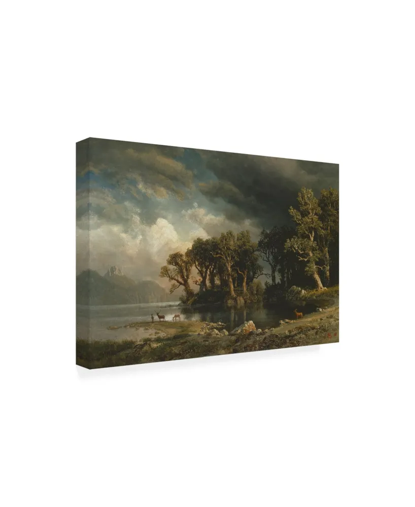 Albert Bierstadt The Coming Storm Forest Canvas Art