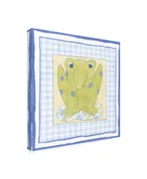 Megan Meagher Frog with Plaid Iii Childrens Art Canvas Art