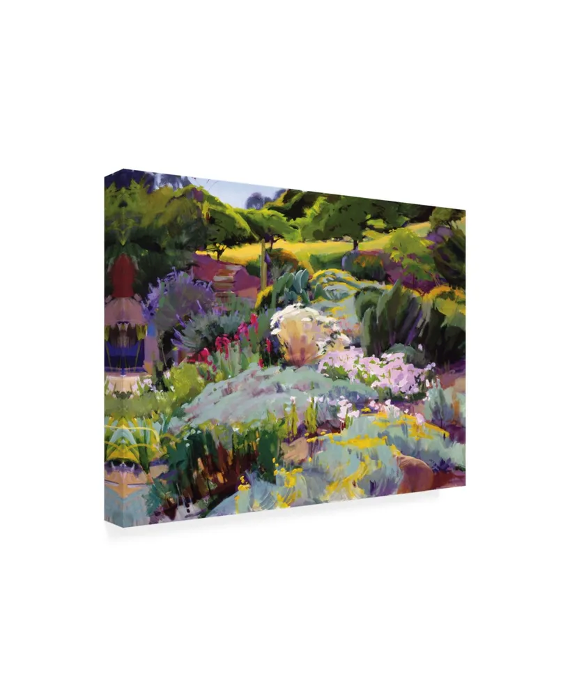 Marcia Burt Hillside Garden Canvas Art