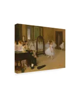 Edgar Dega The Dancing Class Canvas Art - 15.5" x 21"