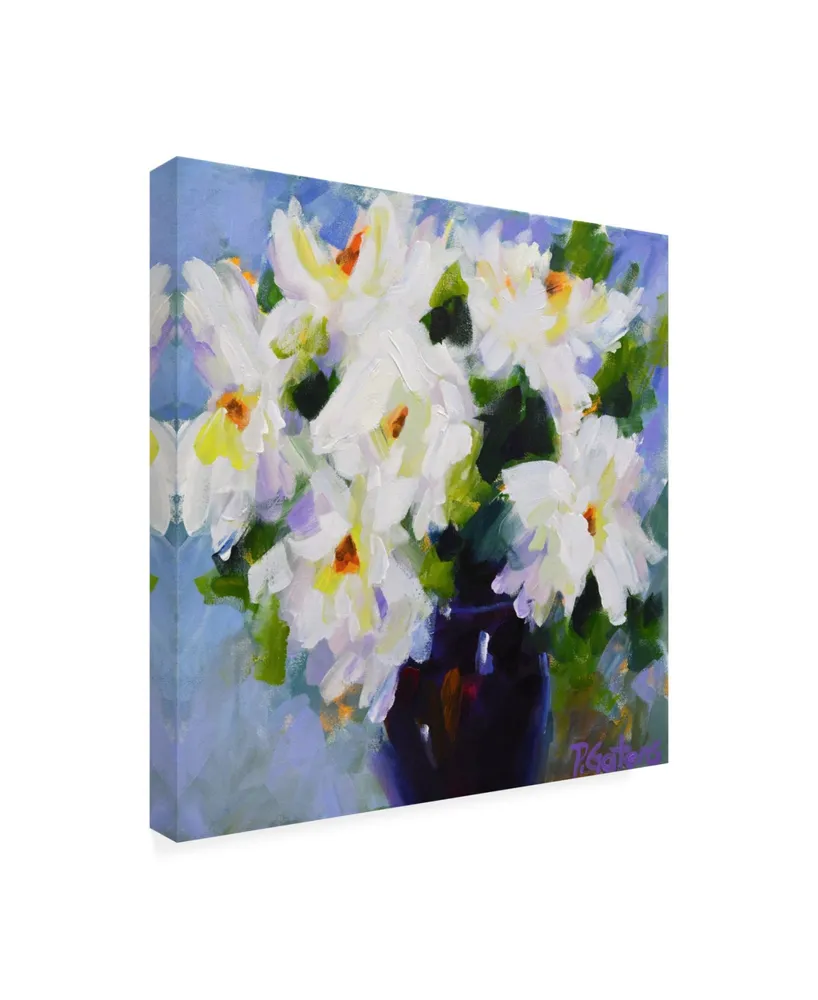 Pamela Gaten White Peony Bouquet Canvas Art