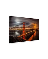 John Gavrili Golden Gate Evening Canvas Art