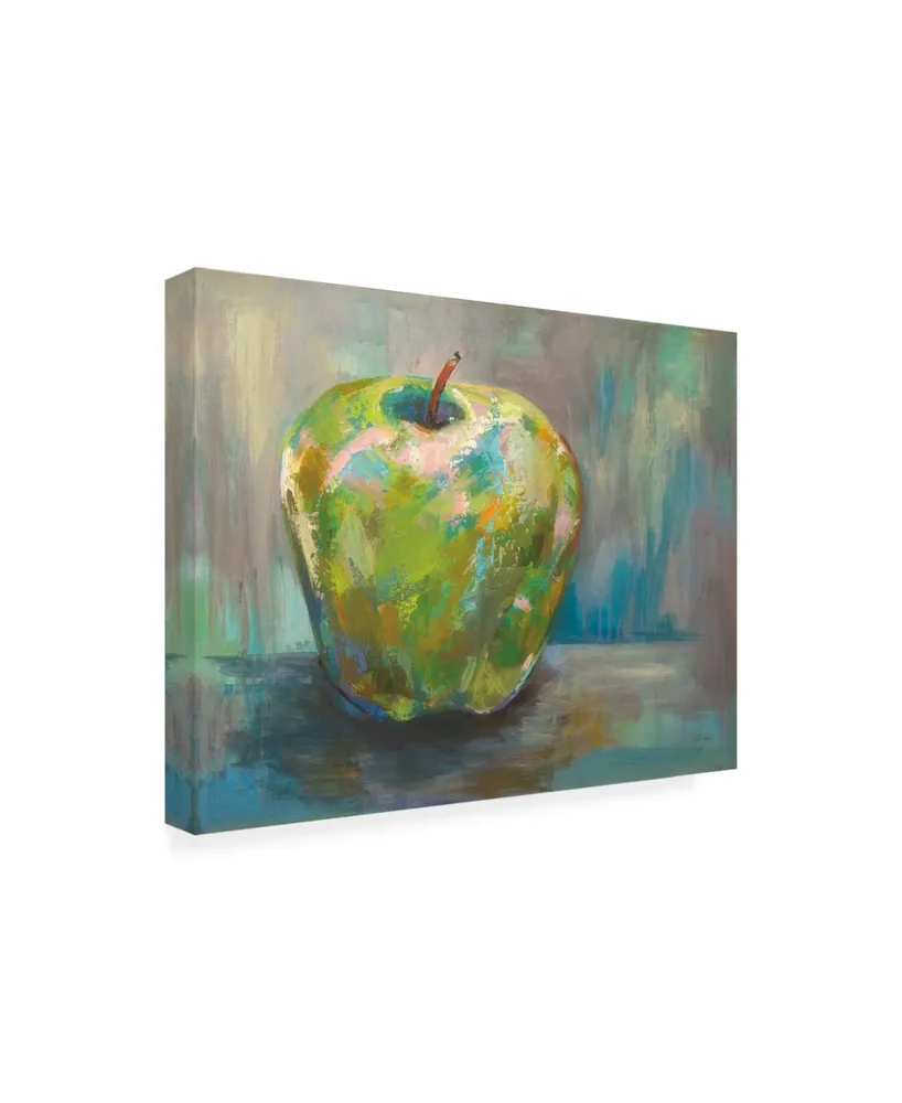 Jeanette Vertentes Apple Green Still Canvas Art - 15.5" x 21"