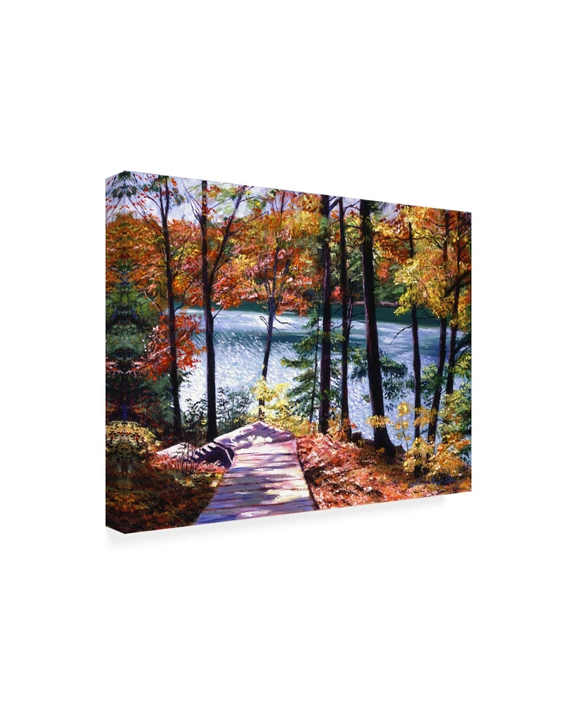 David Lloyd Glover Autumn Boardwalk Canvas Art