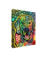 Dean Russo Dog Pop Green Canvas Art - 15" x 20"