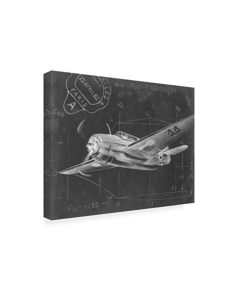 Ethan Harper Flight Schematic Ii Canvas Art - 37" x 49"