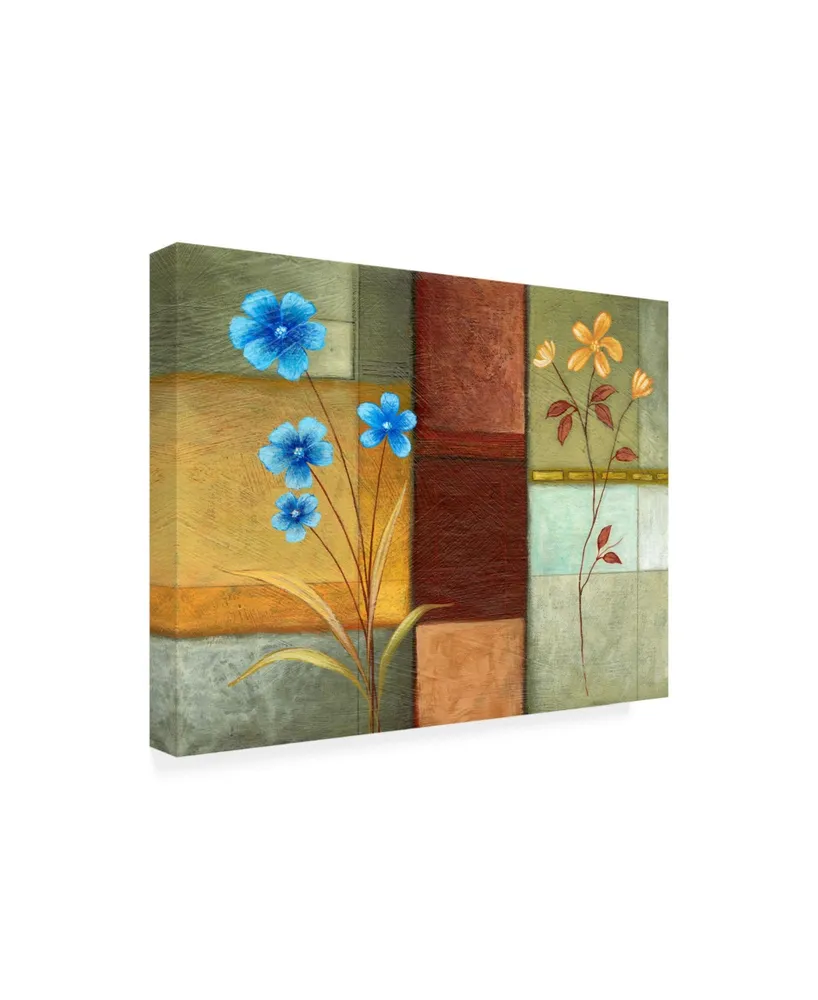 Pablo Esteban Blue Left, Orange Right Canvas Art