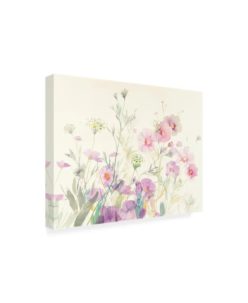 Danhui Nai Queen Annes Lace and Cosmos Painting Canvas Art